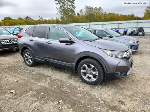 7FARW2H8XJE043151 — 2018 Honda CR-V, фото 4 с аукциона Copart, Подтопление