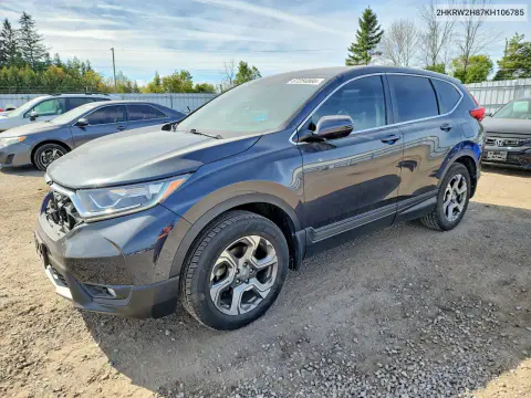 2HKRW2H87KH106785 — 2019 Honda CR-V, Передняя часть, фото до ремонта