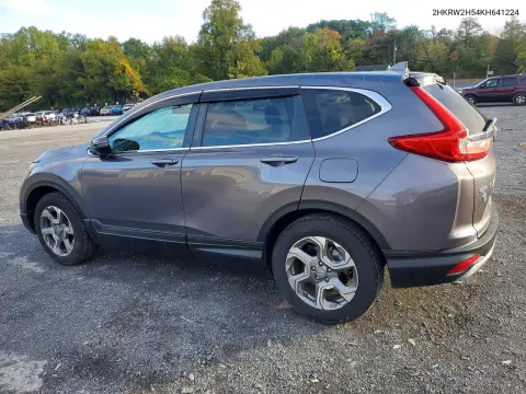 2019 Honda Cr-V Ex VIN 2HKRW2H54KH641224 фото 2