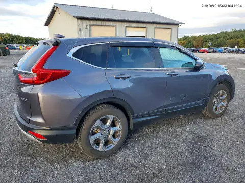 2019 Honda Cr-V Ex VIN 2HKRW2H54KH641224 фото 3