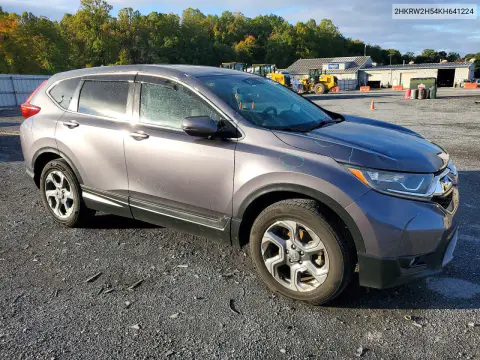 2019 Honda Cr-V Ex VIN 2HKRW2H54KH641224 фото 4