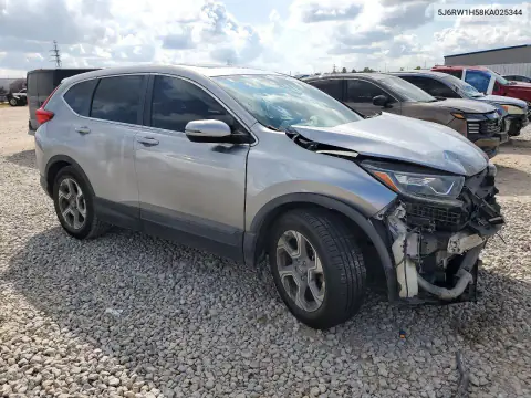 5J6RW1H58KA025344 — 2019 Honda CR-V, фото 4 с аукциона Copart, Передняя часть