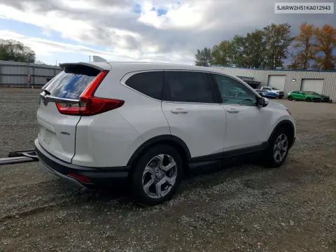 2019 Honda Cr-V Ex VIN 5J6RW2H51KA012943 фото 3