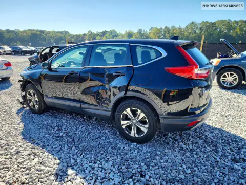 2HKRW5H32KH409625 — 2019 Honda CR-V, фото 2 с аукциона Copart, Переворот