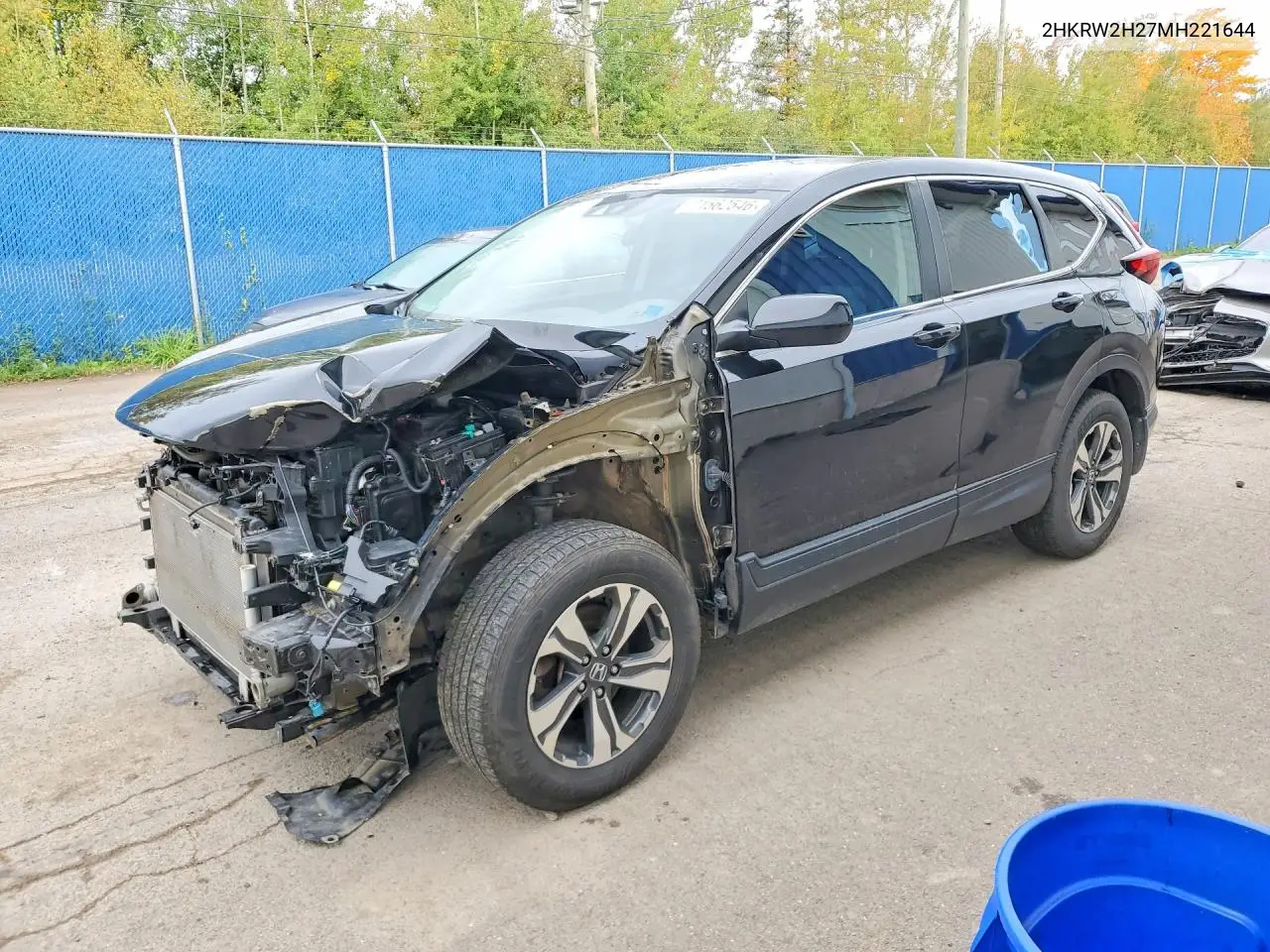 2HKRW2H27MH221644 Honda CR-V 2021 — повреждение Передняя часть, фото до ремонта