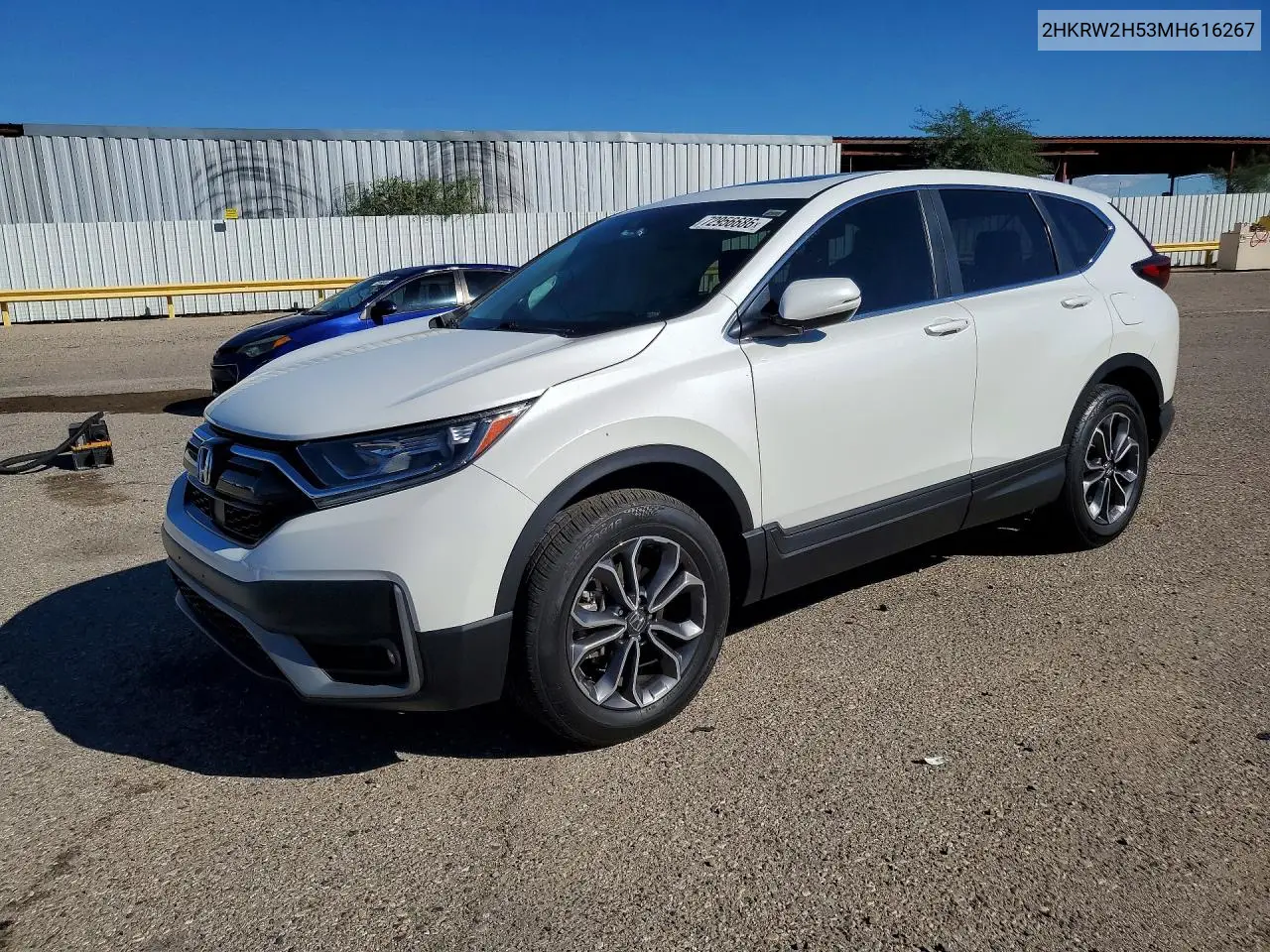 2HKRW2H53MH616267 Honda CR-V 2021 — повреждение Сторона, фото до ремонта