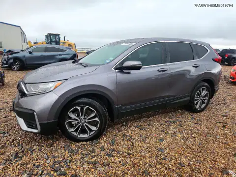 7FARW1H80ME019794 Honda CR-V 2021 — повреждение Сторона, фото до ремонта