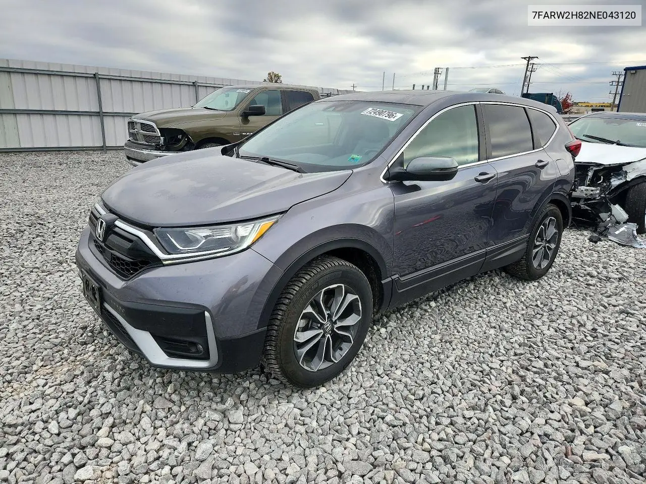 7FARW2H82NE043120 Honda CR-V 2022 — повреждение Задняя часть, фото до ремонта