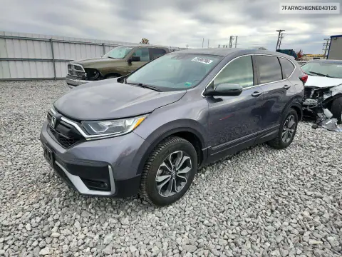 7FARW2H82NE043120 — 2022 Honda CR-V, Задняя часть, фото до ремонта