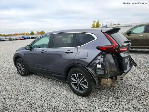 7FARW2H82NE043120 — 2022 Honda CR-V, фото 2 с аукциона Copart 19.10.2026, Задняя часть