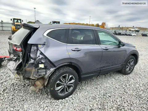 7FARW2H82NE043120 — 2022 Honda CR-V, фото 3 с аукциона Copart 19.10.2026, Задняя часть