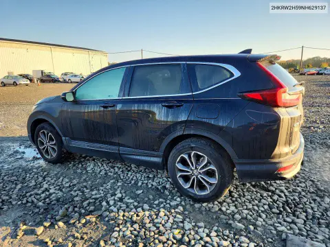 2022 Honda Cr-V Ex VIN 2HKRW2H59NH629137 фото 2