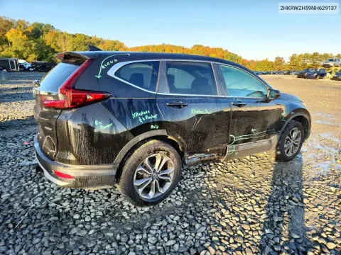 2022 Honda Cr-V Ex VIN 2HKRW2H59NH629137 фото 3