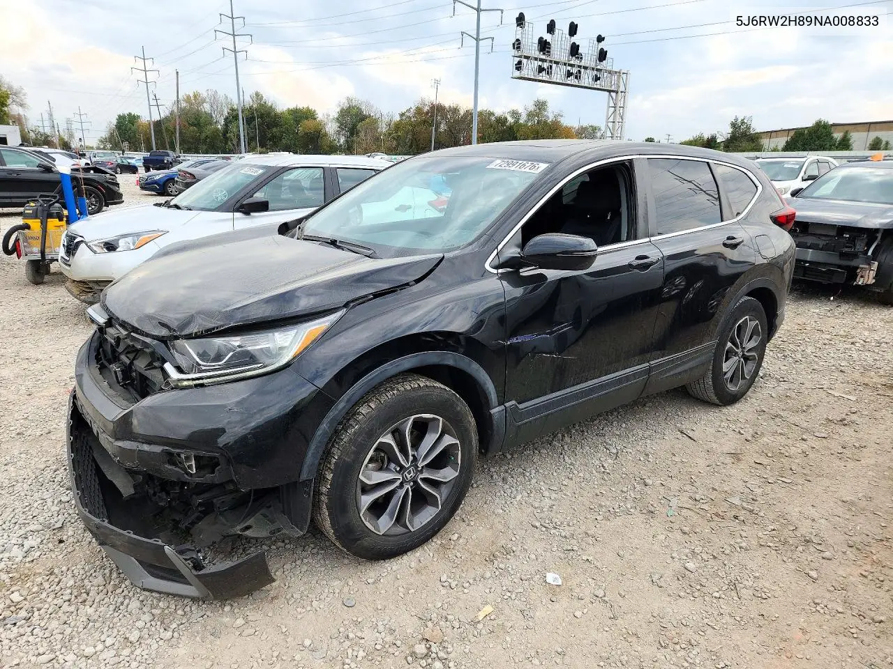 5J6RW2H89NA008833 Honda CR-V 2022 — повреждение Передняя часть, фото до ремонта