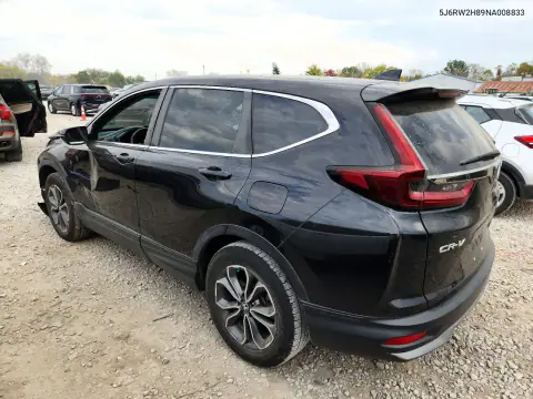 5J6RW2H89NA008833 — 2022 Honda CR-V, фото 2 с аукциона Copart, Передняя часть