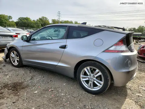 2011 Honda Cr-Z Ex VIN JHMZF1D66BS014033 фото 2