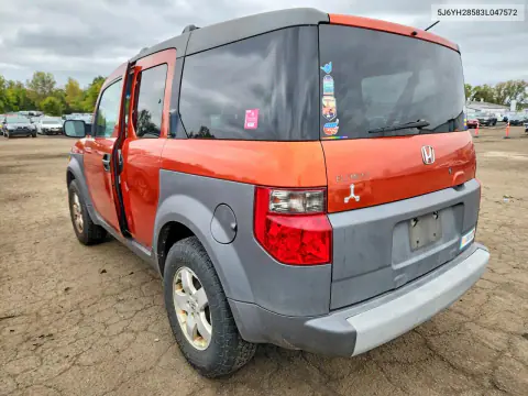 2003 Honda Element Ex VIN 5J6YH28583L047572 фото 2