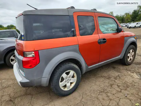 2003 Honda Element Ex VIN 5J6YH28583L047572 фото 3