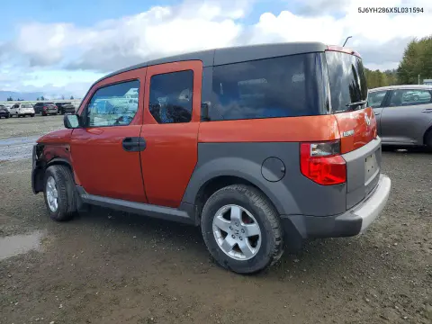 2005 Honda Element Ex VIN 5J6YH286X5L031594 фото 2