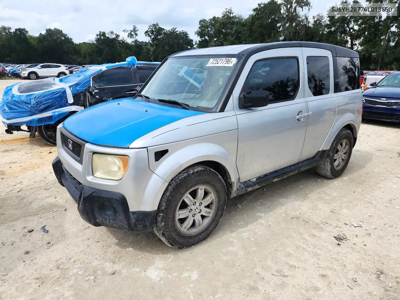 2006 Honda Element Ex VIN 5J6YH28776L013550 фото 1