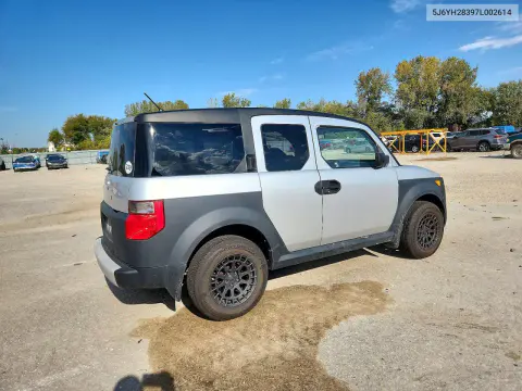 2007 Honda Element Lx VIN 5J6YH28397L002614 фото 3