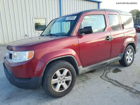 5J6YH28749L005393 — 2009 Honda Element, Передняя часть, фото до ремонта