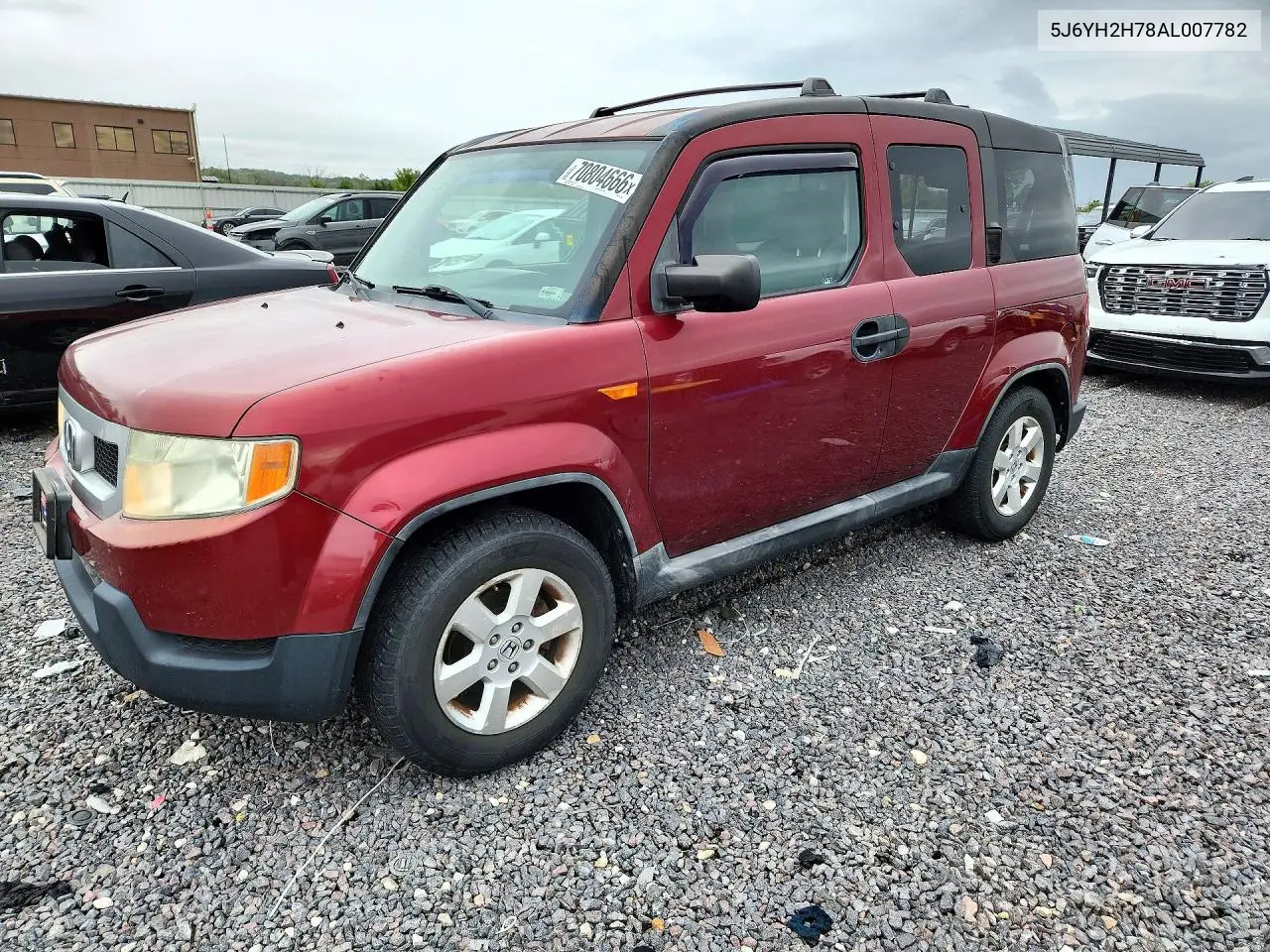 5J6YH2H78AL007782 Honda Element 2010 — повреждение Верхняя часть / Крыша, фото до ремонта