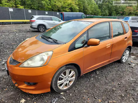 JHMGE88449S004106 — 2009 Honda Fit, Задняя часть, фото до ремонта