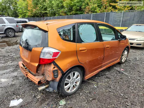 2009 Honda Fit Sport VIN JHMGE88449S004106 фото 3