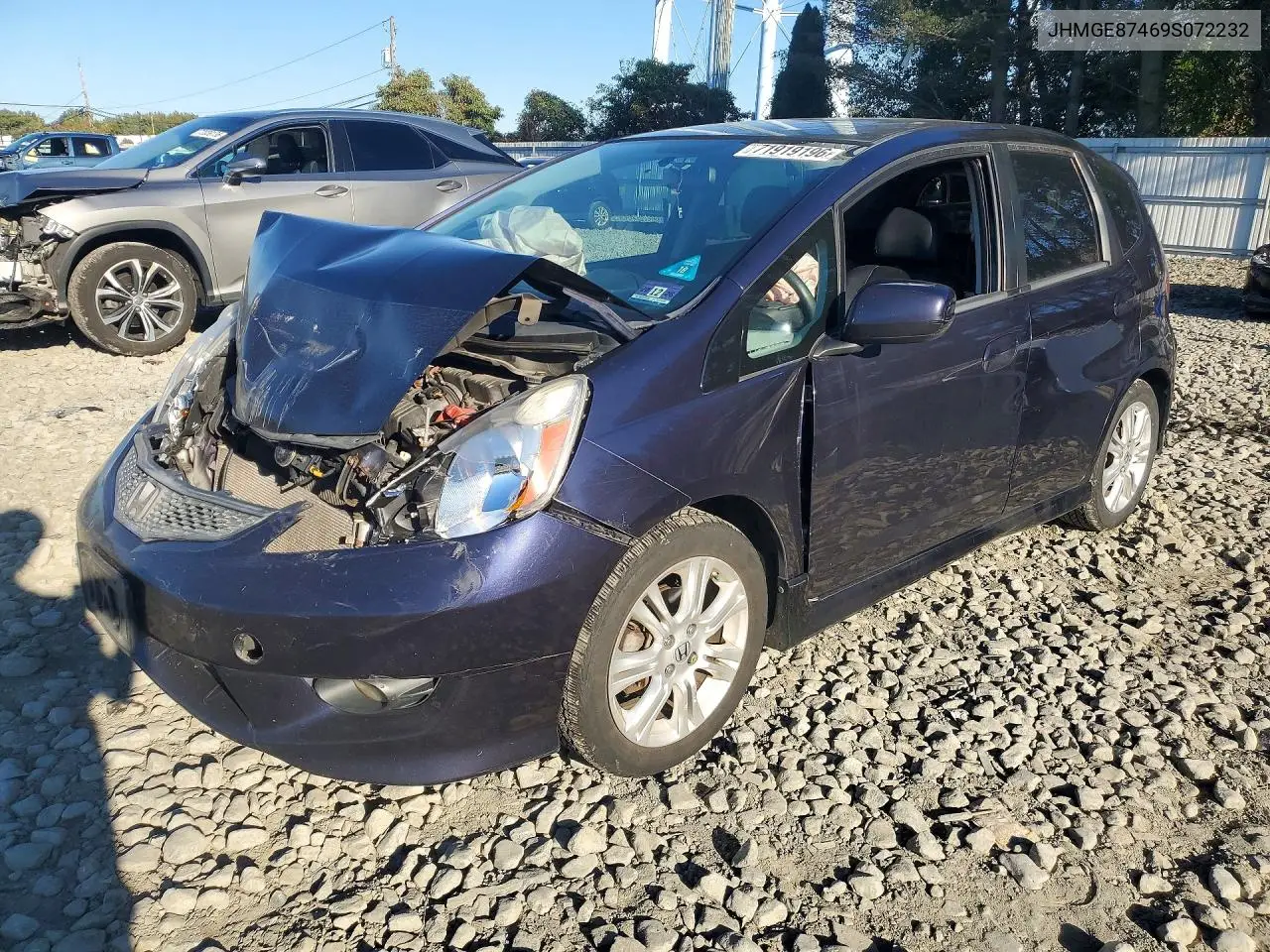 2009 Honda Fit Sport VIN JHMGE87469S072232 фото 1