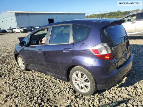2009 Honda Fit Sport VIN JHMGE87469S072232 фото 2
