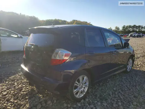 2009 Honda Fit Sport VIN JHMGE87469S072232 фото 3