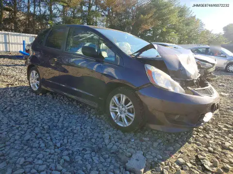 2009 Honda Fit Sport VIN JHMGE87469S072232 фото 4