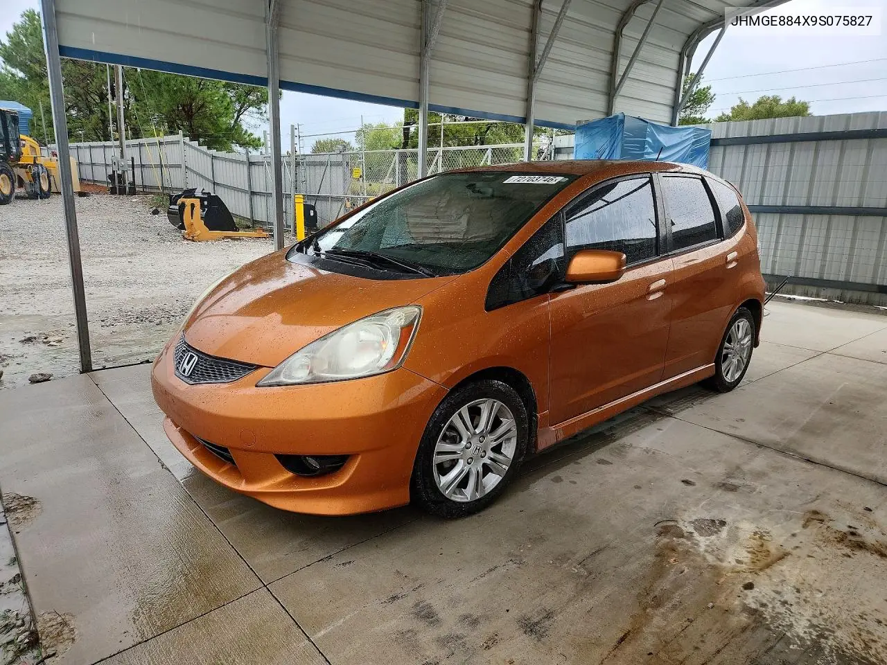 JHMGE884X9S075827 Honda Fit 2009 — повреждение Сторона, фото до ремонта