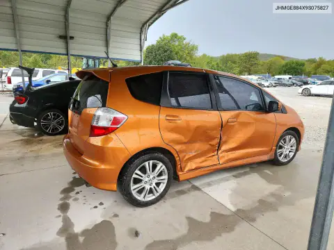JHMGE884X9S075827 — 2009 Honda Fit, фото 3 с аукциона Copart, Сторона
