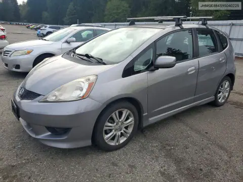 JHMGE88459S040225 — 2009 Honda Fit, Задняя часть, фото до ремонта