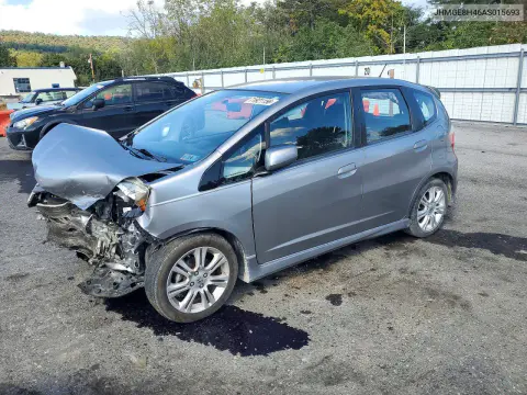 JHMGE8H46AS015693 — 2010 Honda Fit, Передняя часть, фото до ремонта