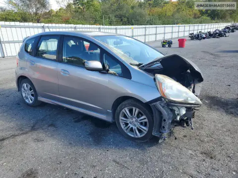 2010 Honda Fit Sport VIN JHMGE8H46AS015693 фото 4