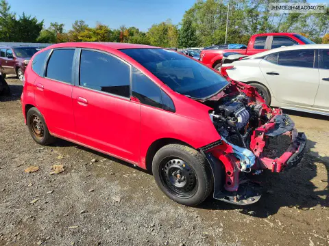 2010 Honda Fit Sport VIN JHMGE8H48AC040721 фото 4