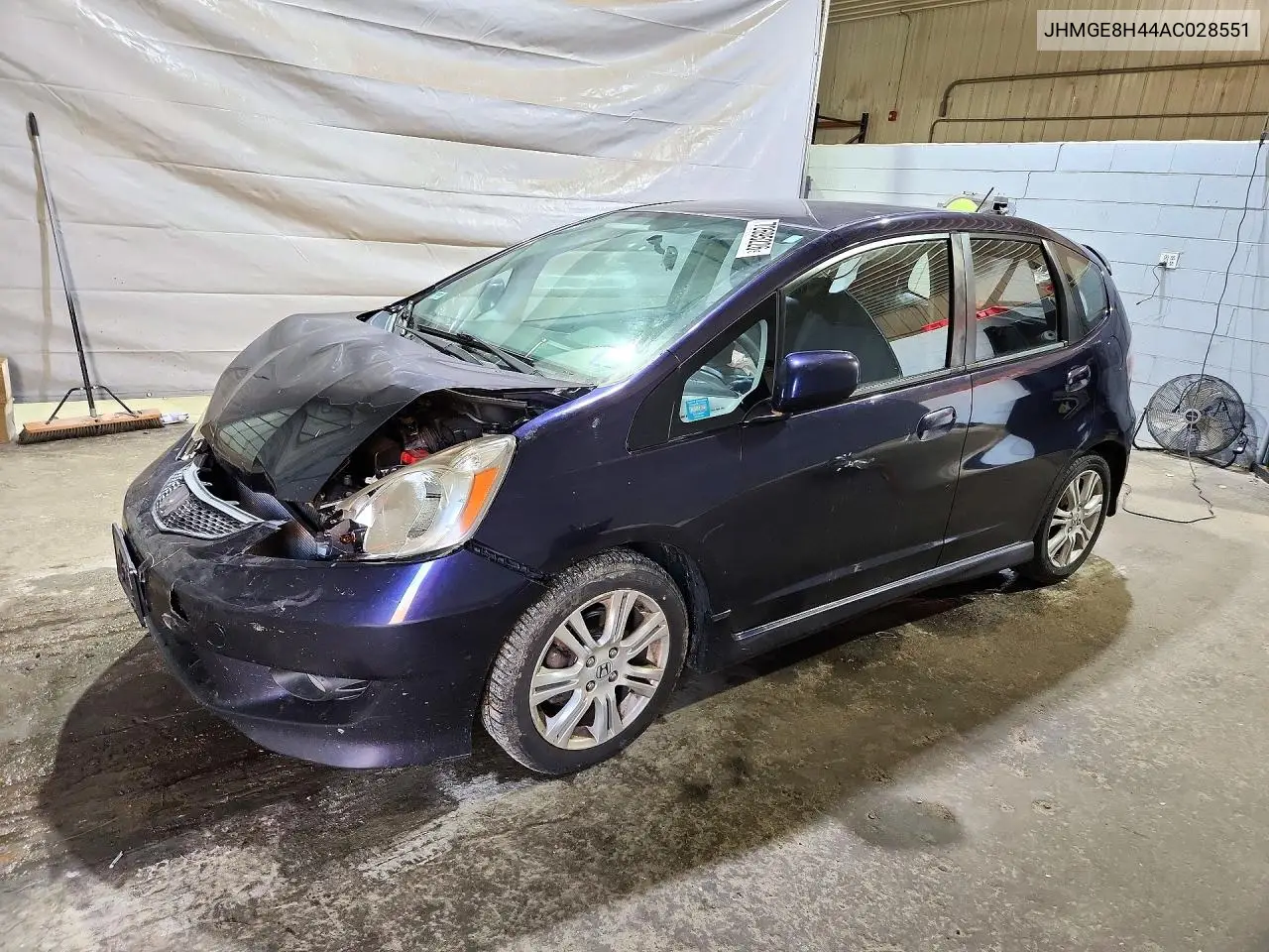 JHMGE8H44AC028551 Honda Fit 2010 — повреждение Передняя часть, фото до ремонта