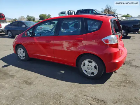 2012 Honda Fit VIN JHMGE8H36CC023393 фото 2
