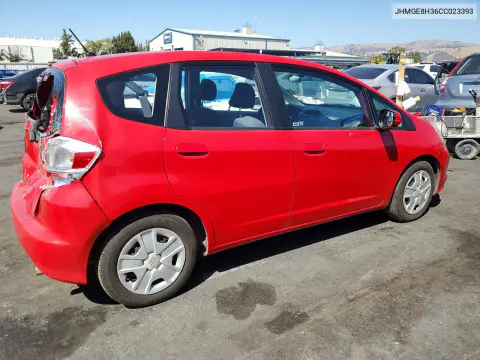 2012 Honda Fit VIN JHMGE8H36CC023393 фото 3