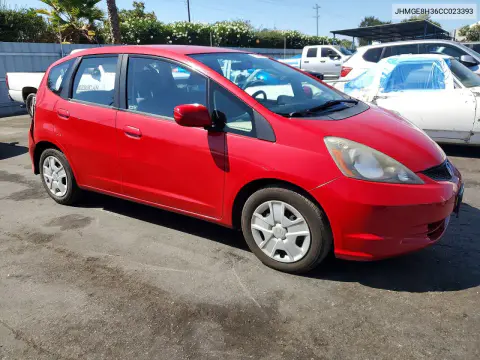 2012 Honda Fit VIN JHMGE8H36CC023393 фото 4