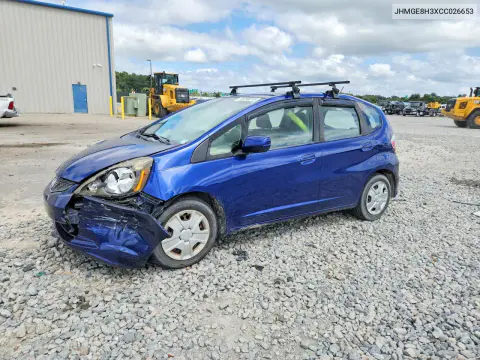 JHMGE8H3XCC026653 — 2012 Honda Fit, Передняя часть, фото до ремонта