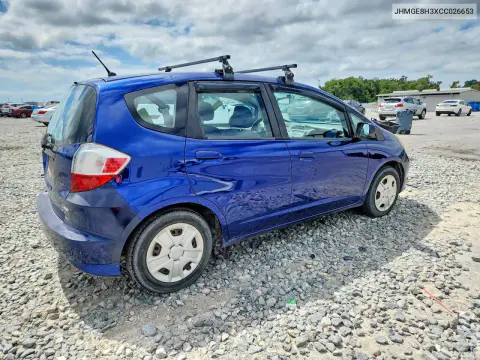 2012 Honda Fit VIN JHMGE8H3XCC026653 фото 3