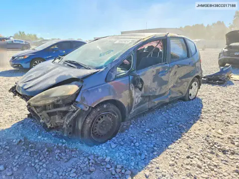JHMGE8H38CC017188 — 2012 Honda Fit, Передняя часть, фото до ремонта