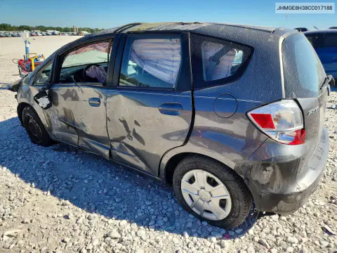 2012 Honda Fit VIN JHMGE8H38CC017188 фото 2