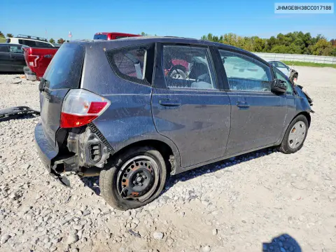 2012 Honda Fit VIN JHMGE8H38CC017188 фото 3