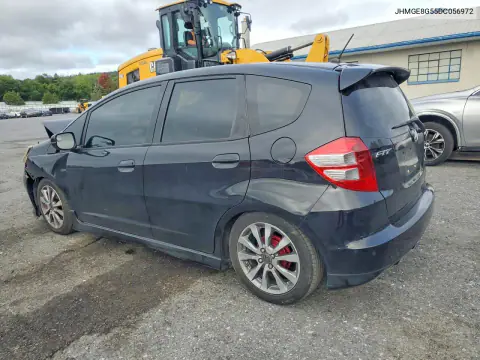 2013 Honda Fit Sport VIN JHMGE8G55DC056972 фото 2
