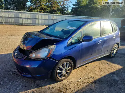 JHMGE8H35DC020731 — 2013 Honda Fit, Передняя часть, фото до ремонта